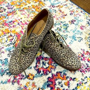 Lucky Brand women’s lace up dress shoe  Leopard